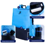 Mochila Full Neon Azul - Negro - Imagen 4