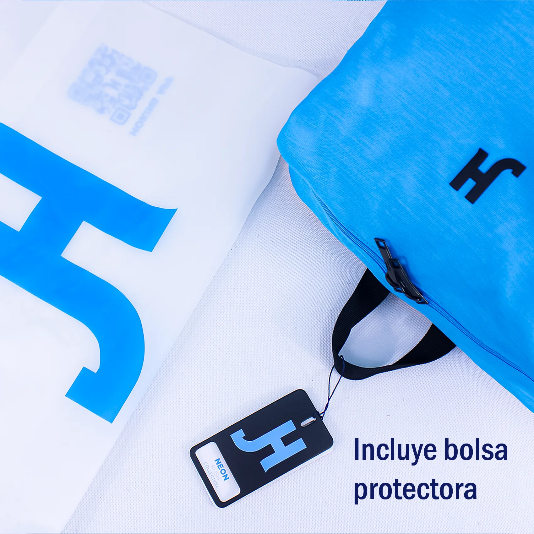 Mochila Full Neon Azul - Negro - Imagen 11