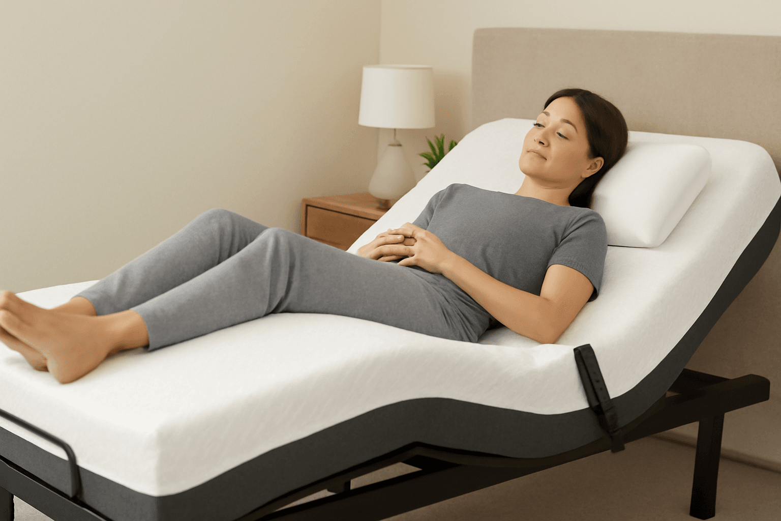 la cama electrica siempre es ajustable